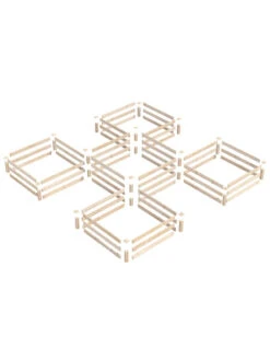 2-Tier Pine Raised Garden Bed, 80 Sqft.12'x12' 10 2-Tier Pine Raised Garden Bed, 80 Sqft.12'x12' -GardenJoy Shop 8612255 01v