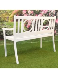 Gramercy Outdoor Metal Bench 15 Gramercy Outdoor Metal Bench -GardenJoy Shop 8612281 04v
