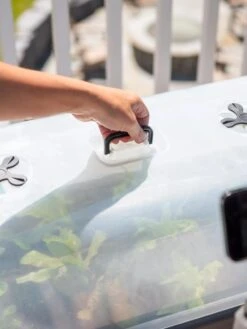 Self-Watering Standing Salad Planter With Cloche -GardenJoy Shop 8612702 2036 tif