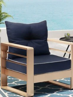 Outdoor Decor™ Seat Cushion, 24" X 24" 8 Outdoor Decor™ Seat Cushion, 24" X 24" -GardenJoy Shop 8612760 04v nv outdoor decor seat cushion 20x20 navy