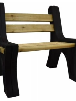 Custom Length Lightweight Indoor Or Outdoor Bench Ends -GardenJoy Shop 8612857BK 10V tif