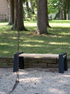 Custom Length Lightweight Indoor Or Outdoor Backless Bench Ends -GardenJoy Shop 8612858bk 16v