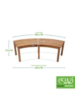 Achla Designs Curved Backless Bench 11 Achla Designs Curved Backless Bench -GardenJoy Shop 8612910 03v