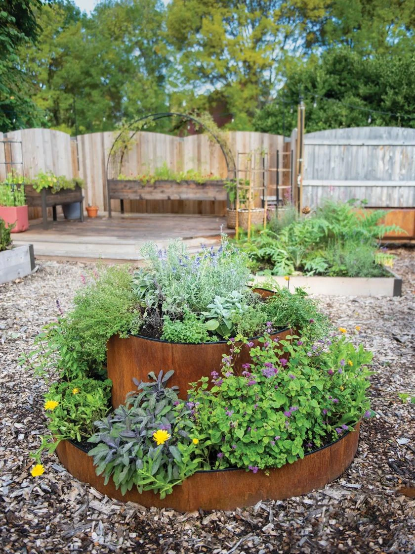 Birdies™ Corten Steel Round Raised Bed, Large, Low 6 Birdies™ Corten Steel Round Raised Bed, Large, Low - Image 4