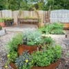 Birdies™ Corten Steel Tiered Round Raised Bed Kit, Tall -GardenJoy Shop 8613287 0013 birdies corten steel tiered round raised bed kit tall