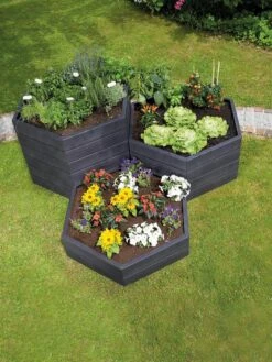 Modular Hexagon Raised Bed Kit, 28.5" -GardenJoy Shop 8614244 04V 1