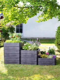 Modular Rectangular Raised Bed Kit -GardenJoy Shop 8614248 03V