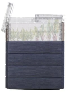 Modular Rectangular Raised Bed Kit With Translucent Panels & Lid 7 Modular Rectangular Raised Bed Kit With Translucent Panels & Lid -GardenJoy Shop 8614250 01V