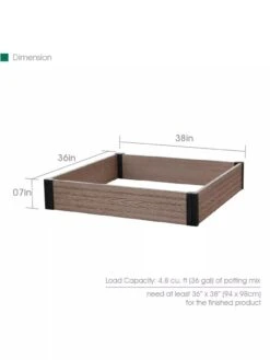 Essential Raised Garden Bed -GardenJoy Shop 8614253 03V 3 4