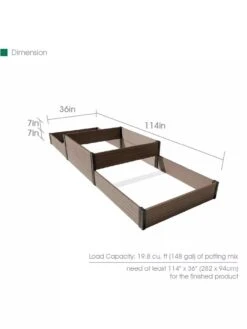 Terraced Triple Garden Bed -GardenJoy Shop 8614257 01V 3 4