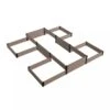 Terraced H-Shape Garden Bed -GardenJoy Shop 8614260 01V 3 4 terraced h shape garden bed