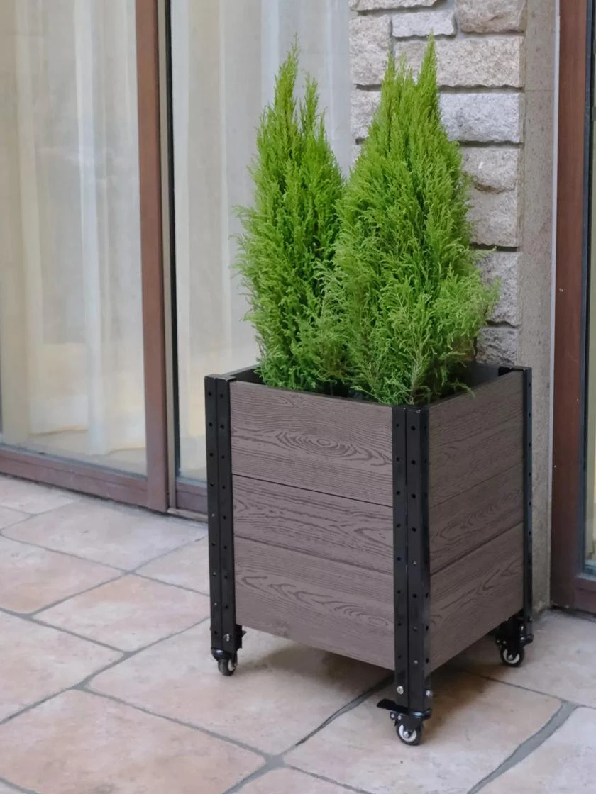 Mobile Deep Root Corner Planter 3 Mobile Deep Root Corner Planter