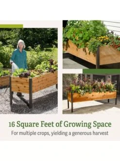 Elevated Planter Box, 2' X 8' -GardenJoy Shop B00EOW8FHU raisedbed feature 2 1