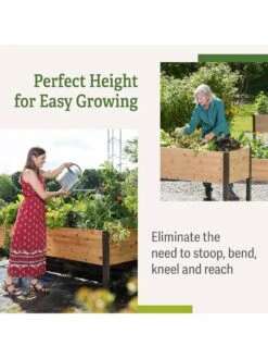 Self-Watering Elevated Planter Box, 2' X 8' -GardenJoy Shop b00eow8fhu raisedbed benefits