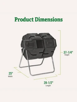 Dual Batch Composter Success Kit -GardenJoy Shop webimage Dual Compost Bin 2
